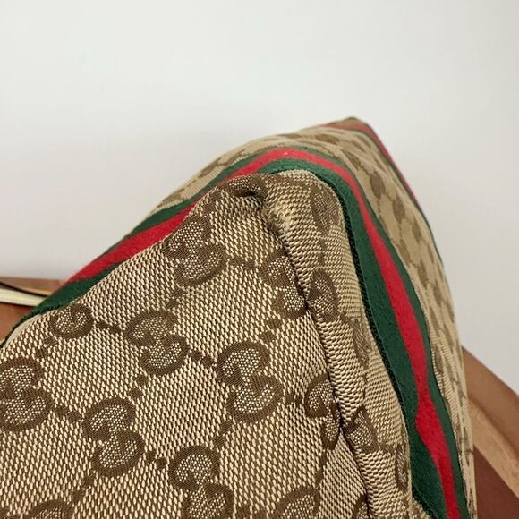 Pre-Owned Gucci GG Canvas Sherry Line Tote Bag 211970 - Picture 5 of 12